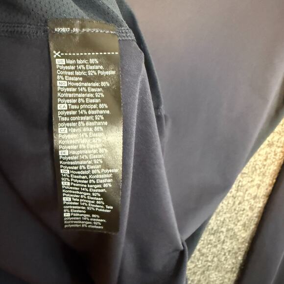 Kari Traa Shirt Women Large Blue Crewneck Long Sleeve Stretch Tshirt Performance - Picture 8 of 10